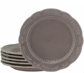 фото Набор обеденных тарелок керамических 6 предметов Lenardi Бавария 110455