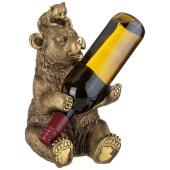 фото Подставка под бутылку полистоун Медведь с Енотом 169-367