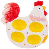 фото Блюдо для яиц керамическое Lefard Курочка 146-1721