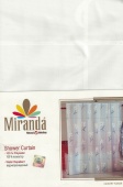 фото Штора для ванной тканевая 180*200 Miranda Country Flower белый фон