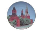 фото Тарелка декоративная настенная d20 + подставка Москва Кремль 084082 Дулево