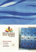 фото Штора для ванной тканевая 180*200 Miranda Tropical Fish