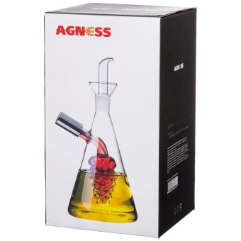 фото Бутылка для масла и уксуса с распылителем стеклянная 0,25л Agness 250-111