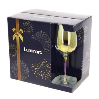 фото Бокалы стеклянные для вина 350мл 6шт Luminarc Золотистый Хамелион P1638