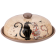 фото Блюдо для блинов с крышкой керамическое d23 Agness Парижские коты 358-1728