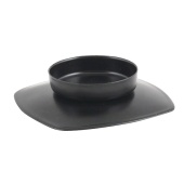 фото Подсвечник металлический для чайной свечи Плоский черный 121559